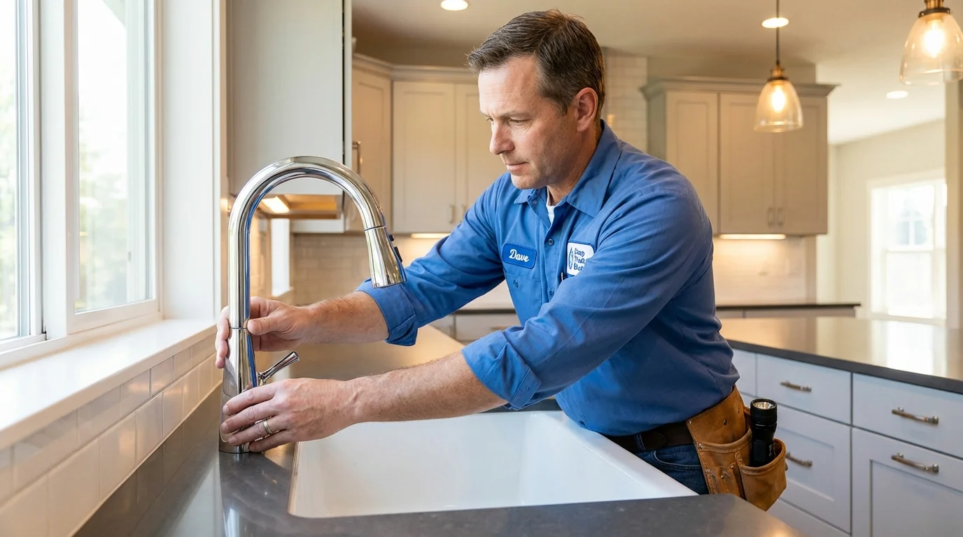 Kitchen faucet installation by Johns Plumbing LLC in Soda Springs