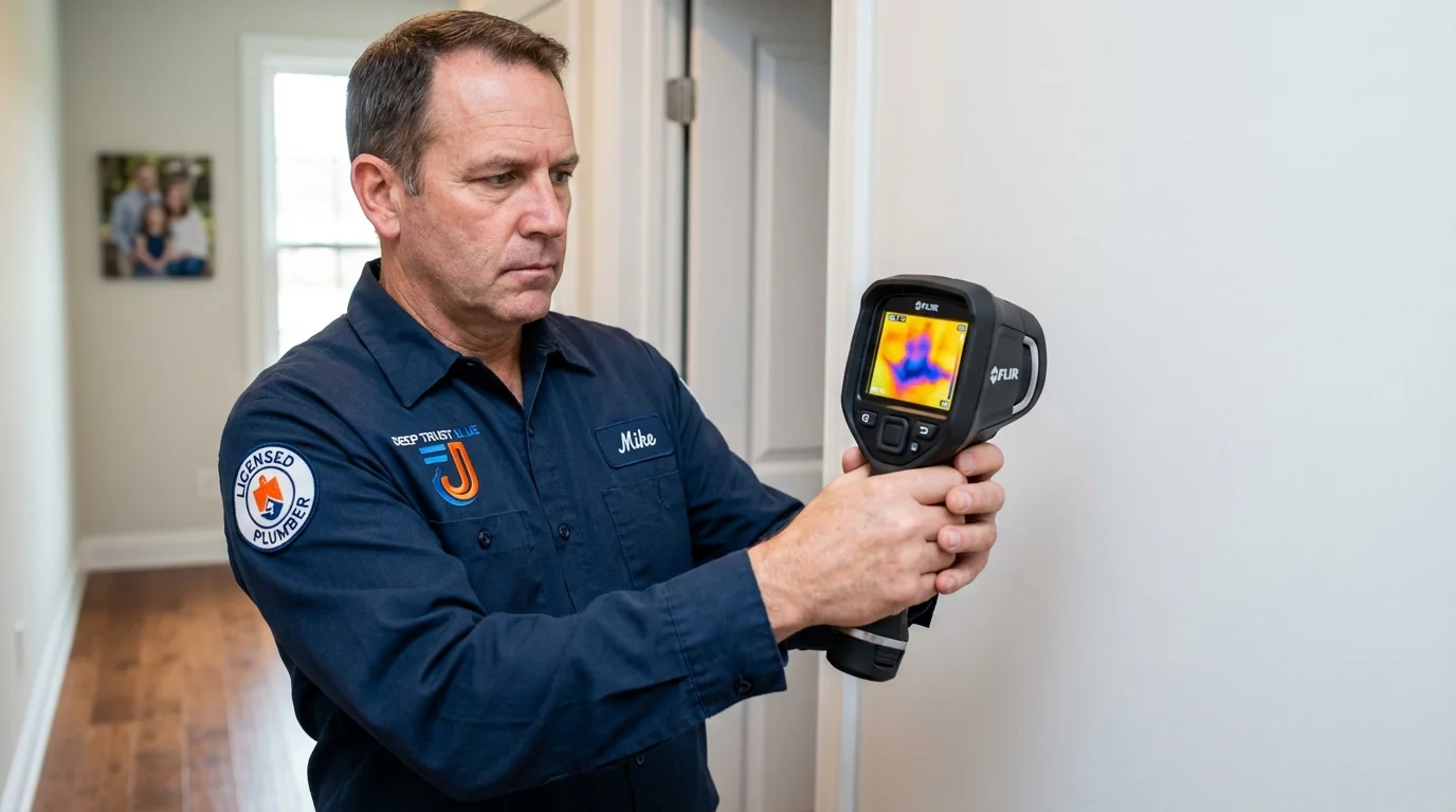 Thermal imaging leak detection by Johns Plumbing LLC in Soda Springs